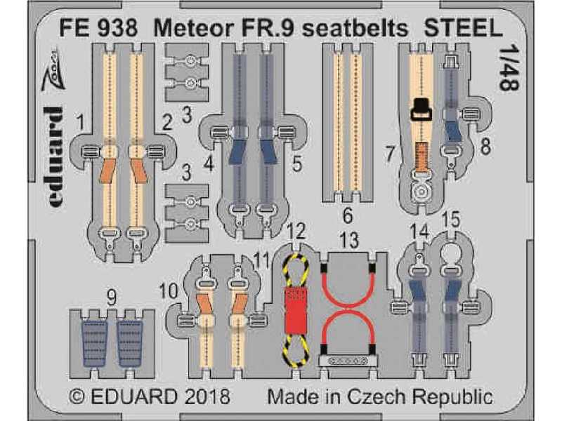 Meteor FR.9 seatbelts STEEL 1/48 - zdjęcie 1 Meteor FR.9 seatbelts STEEL 1/48 - zdjęcie 1