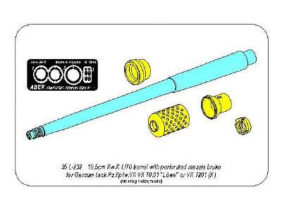 Lufa 10,5cm KwK L/70 z perforowanym hamulcem do  Pz.Kpfw. VII  - zdjęcie 17