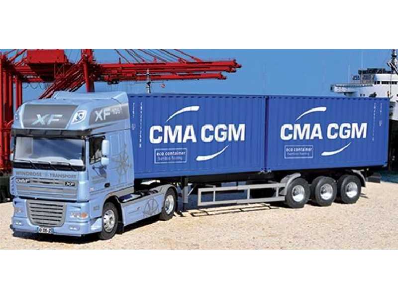 Ciągnik DAF 105 XF z kontenerami CMA-CMG - zdjęcie 1 Ciągnik DAF 105 XF z kontenerami CMA-CMG - zdjęcie 1