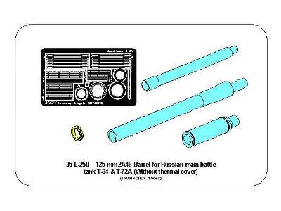 125mm 2A46 lufa do czołgu T-64, T-72A – bez osłony termicznej - zdjęcie 14