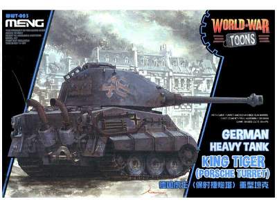 World War Toons German Heavy Tank King Tiger (Porsche Turret) - zdjęcie 1