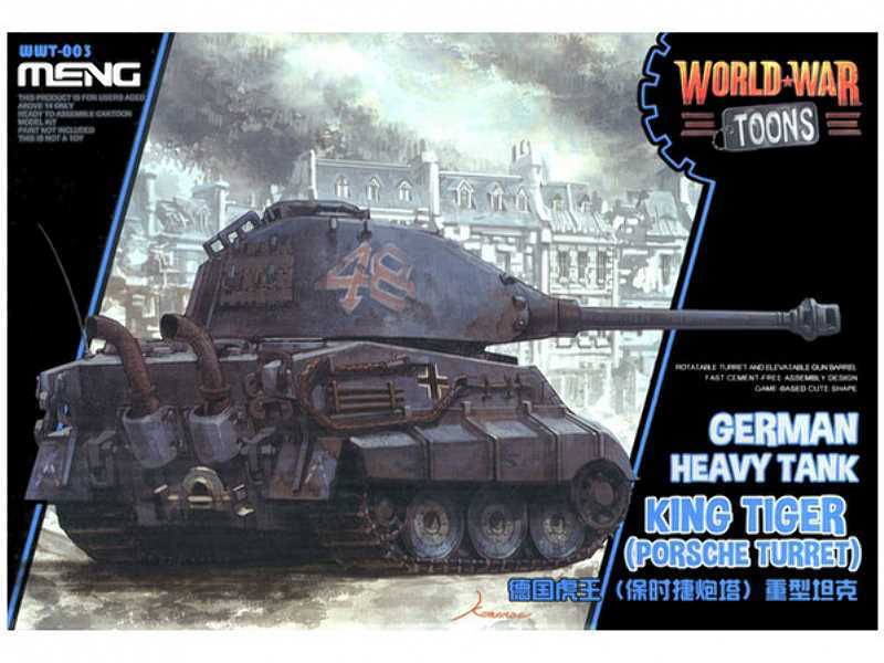 World War Toons German Heavy Tank King Tiger (Porsche Turret) - zdjęcie 1 World War Toons German Heavy Tank King Tiger (Porsche Turret) - zdjęcie 1