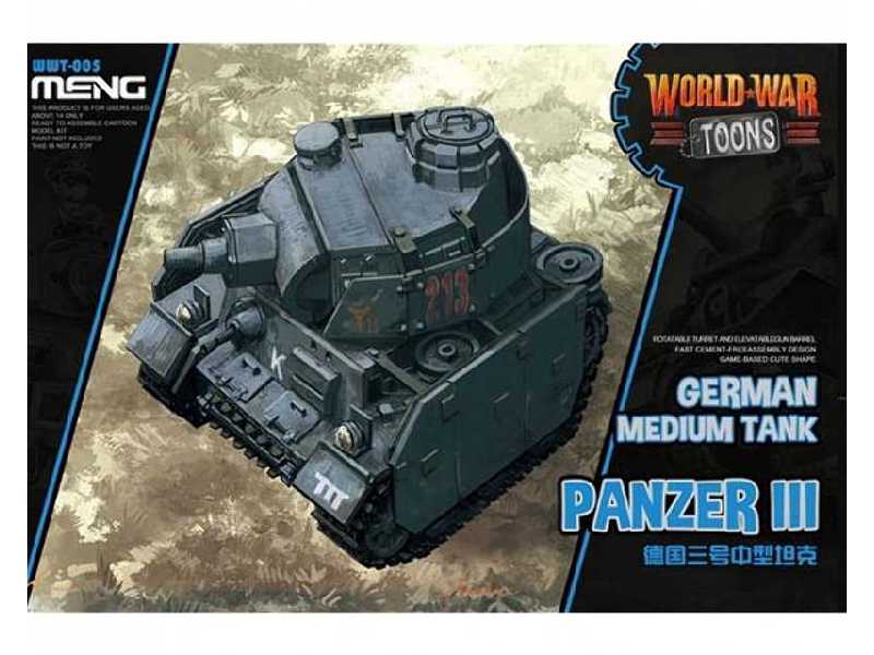 World War Toon German Medium Tank Panzer Iii - zdjęcie 1