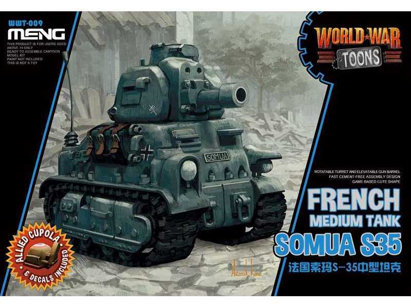 World-war Toons French Medium Tank Somua S35 - zdjęcie 1