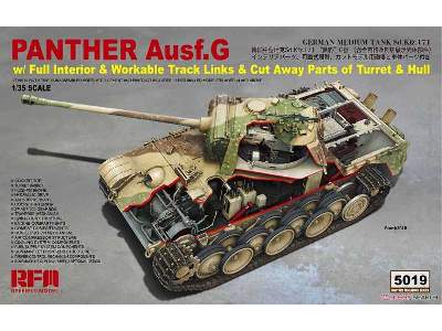 Pantera Ausf.G z wnętrzem i wyciętymi fragment. wieży i kadłuba - zdjęcie 1
