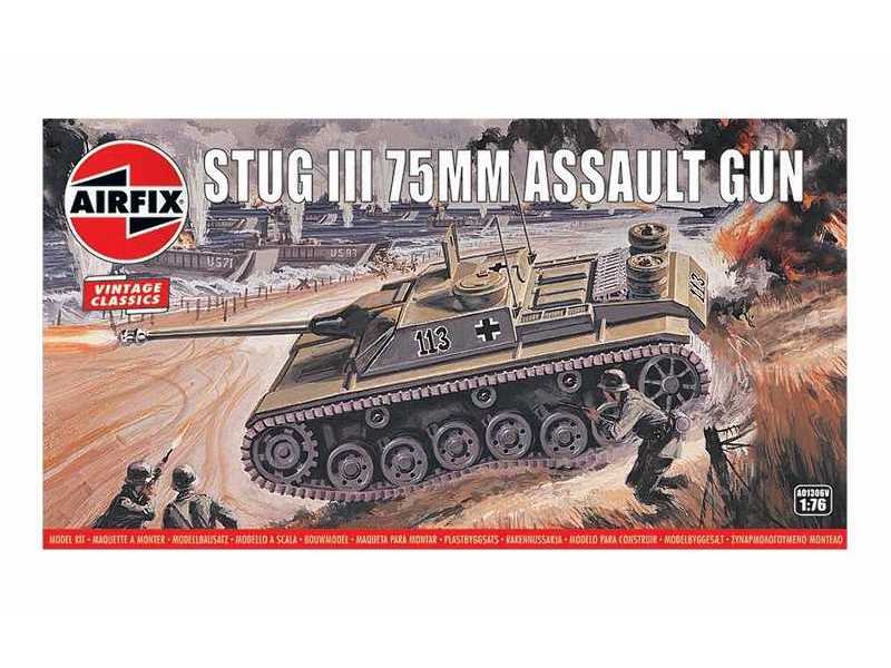 Airfix Vintage Classics - Stug III 75mm Assault Gun - zdjęcie 1 Airfix Vintage Classics - Stug III 75mm Assault Gun - zdjęcie 1