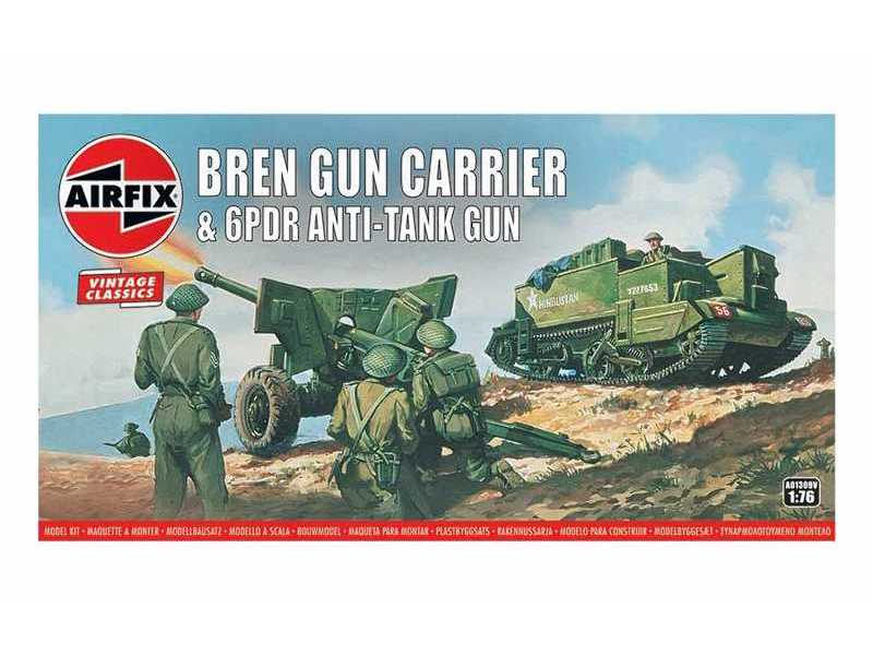 Airfix Vintage Classics - Bren Gun Carrier & 6pdr Anti-Tank - zdjęcie 1 Airfix Vintage Classics - Bren Gun Carrier & 6pdr Anti-Tank - zdjęcie 1