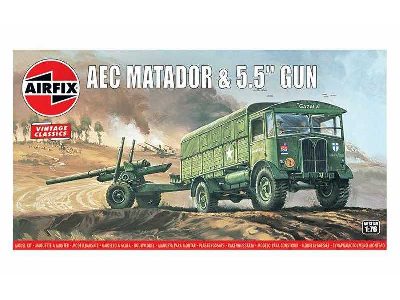 Airfix Vintage Classics - AEC Matador and 5.5" Gun - zdjęcie 1 Airfix Vintage Classics - AEC Matador and 5.5" Gun - zdjęcie 1