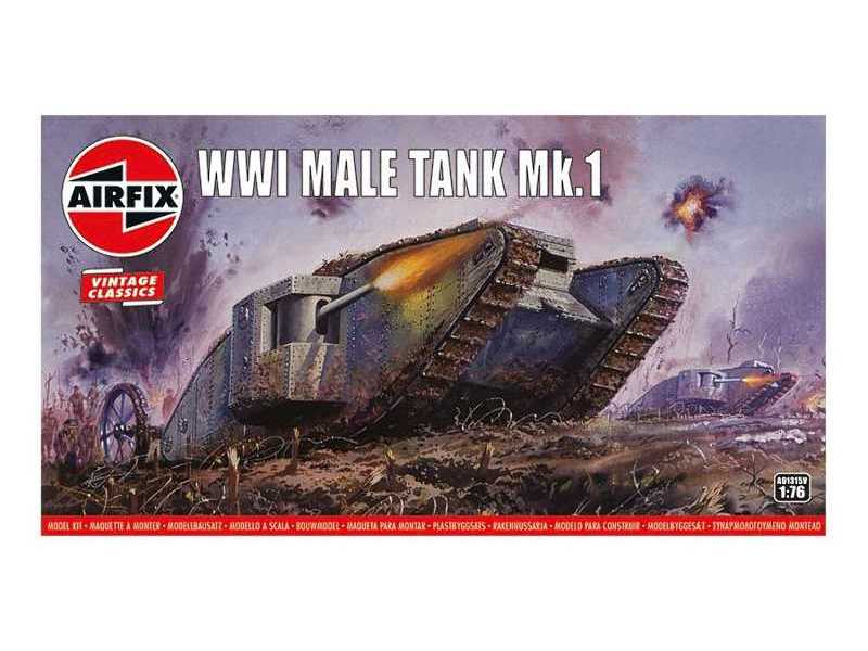Airfix Vintage Classics - WWI Male Tank Mk.I - zdjęcie 1 Airfix Vintage Classics - WWI Male Tank Mk.I - zdjęcie 1