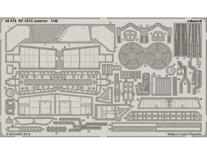 RF-101C exterior 1/48 - Kitty Hawk - zdjęcie 1