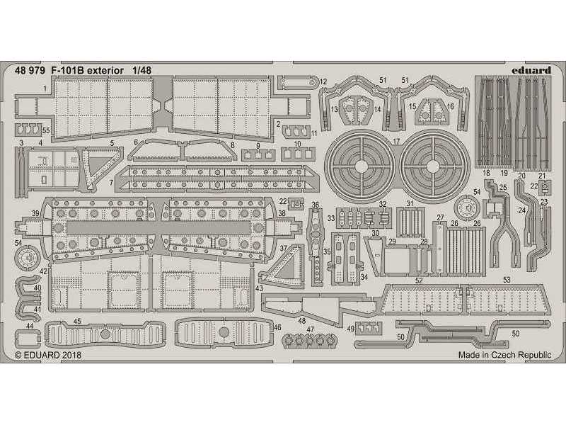 F-101B exterior 1/48 - Kitty Hawk - zdjęcie 1