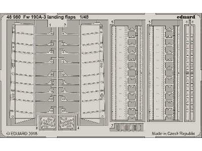 Fw 190A-3 landing flaps 1/48 - zdjęcie 1
