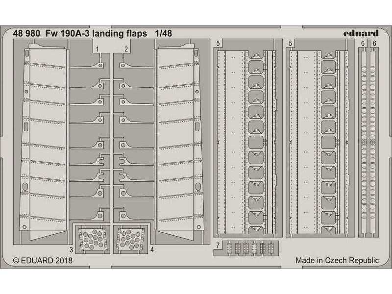 Fw 190A-3 landing flaps 1/48 - zdjęcie 1