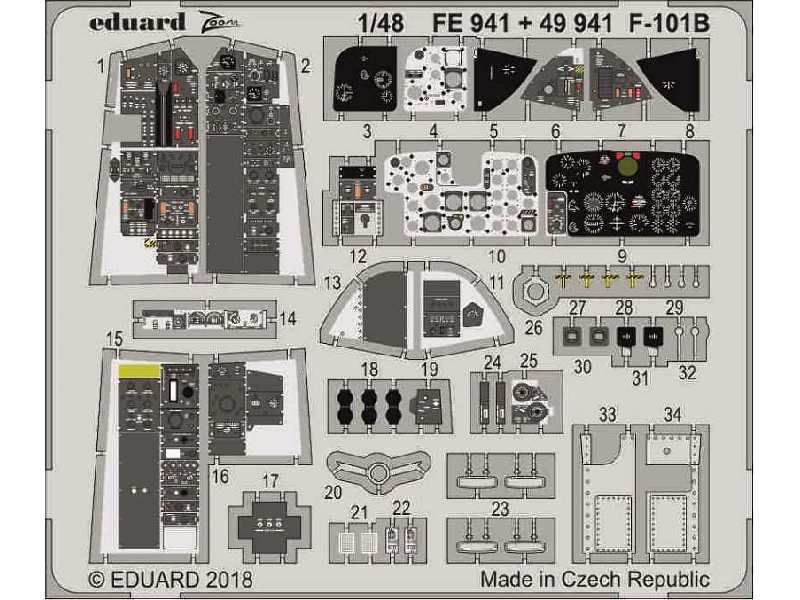 F-101B interior 1/48 - Kitty Hawk - zdjęcie 1