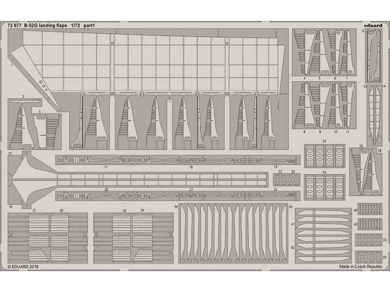 B-52G landing flaps 1/72 - Modelcollect - zdjęcie 1