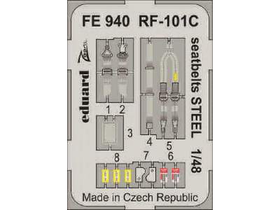 RF-101C seatbelts STEEL 1/48 - Kitty Hawk - zdjęcie 1