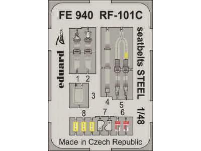 RF-101C seatbelts STEEL 1/48 - Kitty Hawk - zdjęcie 1