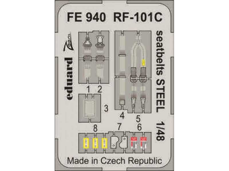 RF-101C seatbelts STEEL 1/48 - Kitty Hawk - zdjęcie 1 RF-101C seatbelts STEEL 1/48 - Kitty Hawk - zdjęcie 1