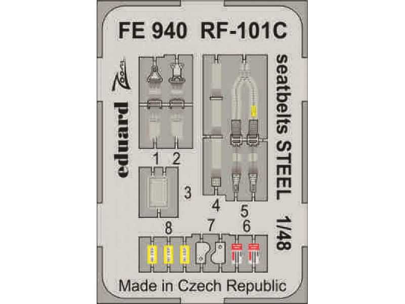 RF-101C seatbelts STEEL 1/48 - Kitty Hawk - zdjęcie 1