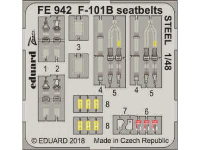 F-101B seatbelts STEEL 1/48 - Kitty Hawk - zdjęcie 1