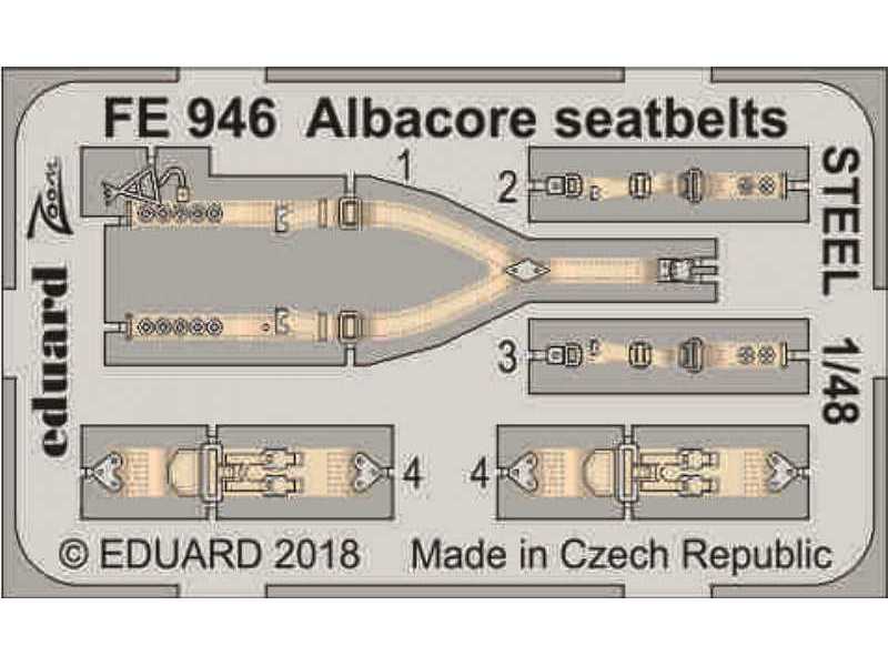 Albacore seatbelts STEEL 1/48 - zdjęcie 1