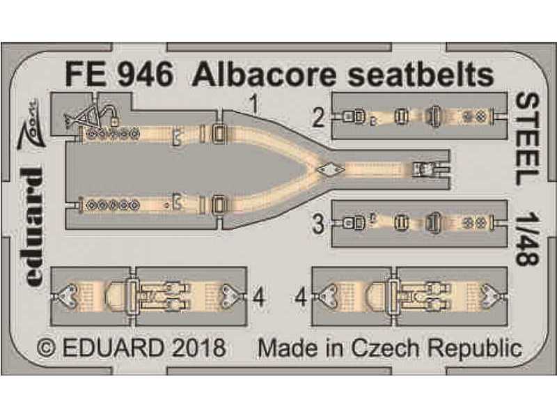 Albacore seatbelts STEEL 1/48 - zdjęcie 1 Albacore seatbelts STEEL 1/48 - zdjęcie 1