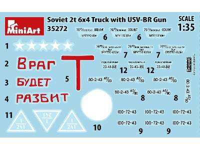 Sowiecka ciężarówka 2t 6x4 z armatą polową 76mm USV-BR  - zdjęcie 6