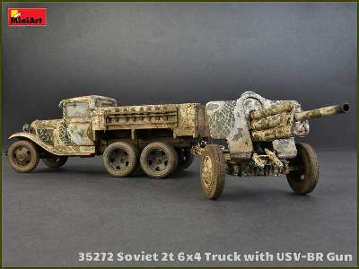 Sowiecka ciężarówka 2t 6x4 z armatą polową 76mm USV-BR  - zdjęcie 33