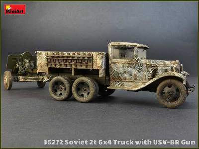 Sowiecka ciężarówka 2t 6x4 z armatą polową 76mm USV-BR  - zdjęcie 35