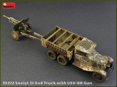 Sowiecka ciężarówka 2t 6x4 z armatą polową 76mm USV-BR  - zdjęcie 39