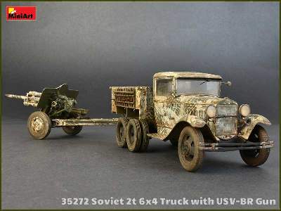 Sowiecka ciężarówka 2t 6x4 z armatą polową 76mm USV-BR  - zdjęcie 40