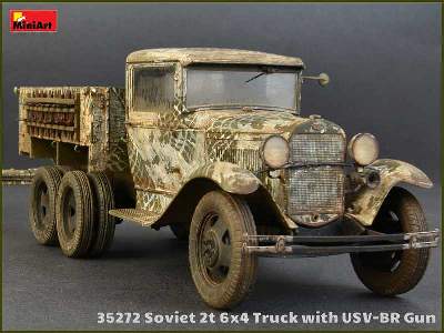 Sowiecka ciężarówka 2t 6x4 z armatą polową 76mm USV-BR  - zdjęcie 41