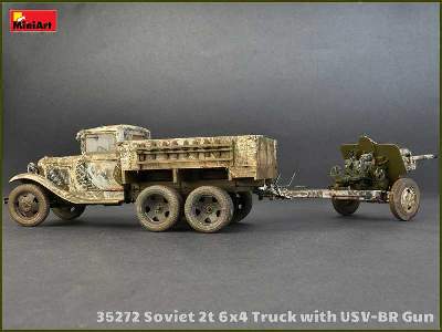Sowiecka ciężarówka 2t 6x4 z armatą polową 76mm USV-BR  - zdjęcie 42
