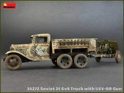 Sowiecka ciężarówka 2t 6x4 z armatą polową 76mm USV-BR  - zdjęcie 44