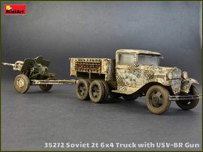 Sowiecka ciężarówka 2t 6x4 z armatą polową 76mm USV-BR  - zdjęcie 45