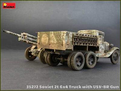 Sowiecka ciężarówka 2t 6x4 z armatą polową 76mm USV-BR  - zdjęcie 46