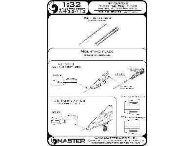 T-38 Talon / F-5b / Rf-5a, E, S - Rurka Pitota I Lufy Działek 20 - zdjęcie 1