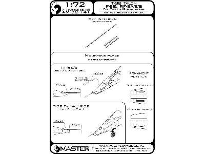 T-38 Talon / F-5b / Rf-5a, E, S - Rurka Pitota I Lufy Działek 20 - zdjęcie 1