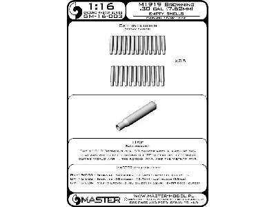 M1919 Browning .30 Caliber (7,62mm) - Łuski (25sztuk) - zdjęcie 1