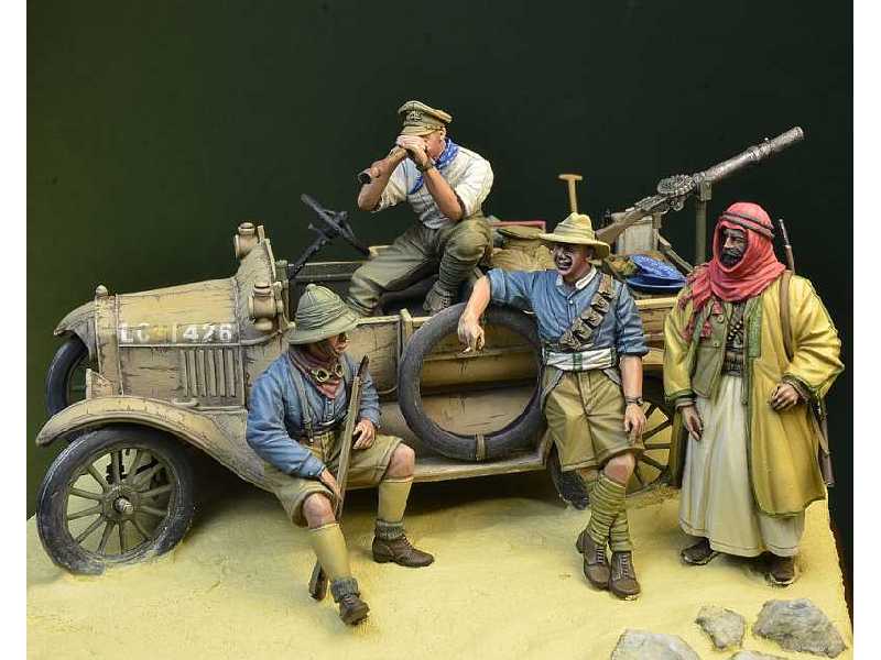 I W.Ś. Anzac Lcp Ford T Crew 4 Figures + Ford T Accessories Pale - zdjęcie 1 I W.Ś. Anzac Lcp Ford T Crew 4 Figures + Ford T Accessories Pale - zdjęcie 1