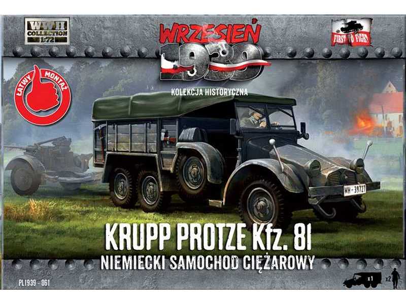 Krupp-Protze Kfz. 81 niemiecki samochód ciężarowy - zdjęcie 1 Krupp-Protze Kfz. 81 niemiecki samochód ciężarowy - zdjęcie 1