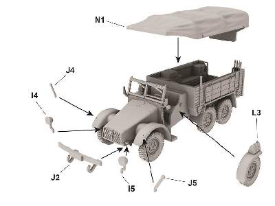 Krupp-Protze Kfz. 81 niemiecki samochód ciężarowy - zdjęcie 5