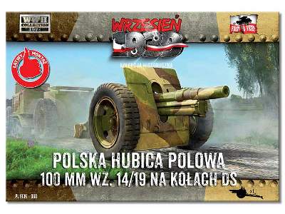 Polska haubica polowa 100 mm wz. 14/19 na kołach DS - zdjęcie 1