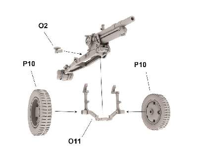 Polska haubica polowa 100 mm wz. 14/19 na kołach DS - zdjęcie 4