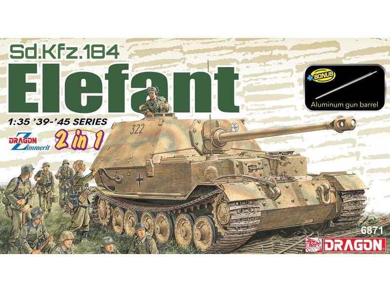 Sd.Kfz.184 Elefant (2 in 1) - zdjęcie 1 Sd.Kfz.184 Elefant (2 in 1) - zdjęcie 1