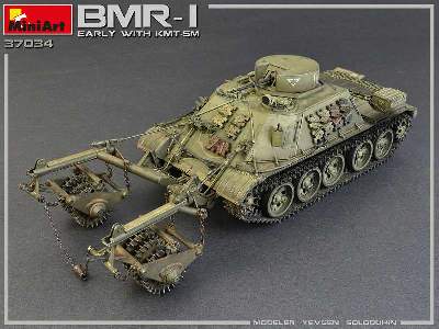 BMR-1 z trałem KMT-5M pojazd rozminowania pola walki (Su-122-54) - zdjęcie 37