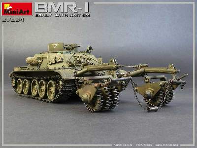 BMR-1 z trałem KMT-5M pojazd rozminowania pola walki (Su-122-54) - zdjęcie 39