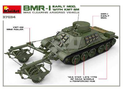 BMR-1 z trałem KMT-5M pojazd rozminowania pola walki (Su-122-54) - zdjęcie 45