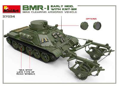 BMR-1 z trałem KMT-5M pojazd rozminowania pola walki (Su-122-54) - zdjęcie 46