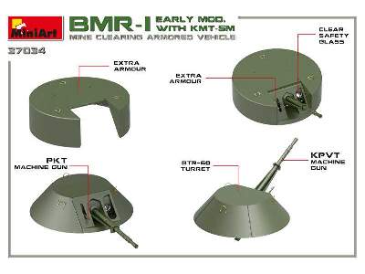 BMR-1 z trałem KMT-5M pojazd rozminowania pola walki (Su-122-54) - zdjęcie 49